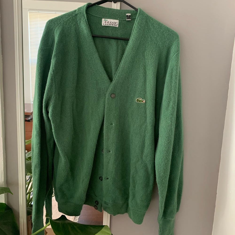 LACOSTE | vintage izod cardigan